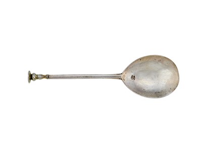 Lot 194 - A PROVINCIAL SILVER SEAL TOP SPOON, MAKER'S MARK RI ONLY, CIRCA 1630