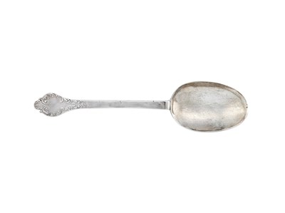Lot 201 - A CHARLES II SILVER TREFID SPOON, LAWRENCE COLES, LONDON, 1682