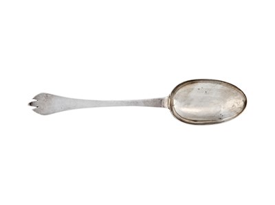 Lot 209 - A PROVINCIAL SILVER TREFID SPOON, EDMOND RICHARDS, EXETER, CIRCA 1715