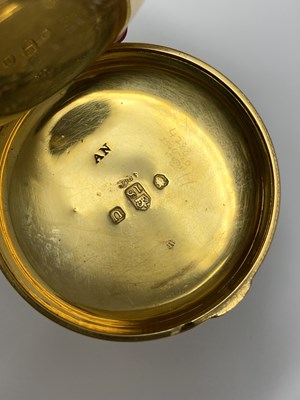Lot 302 - GEORGE IV ROYAL PRESENTATION: GOLD QUARTER REPEAT POCKET WATCH, PRODUCED FOR RUNDELL, BRIDGE & RUNDELL, LONDON, 1815