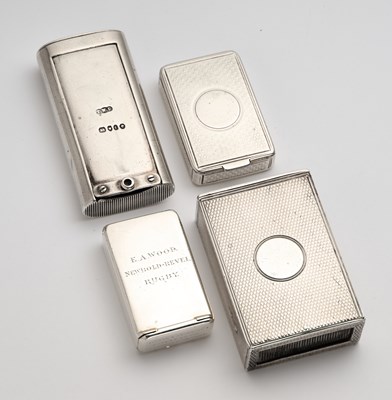 Lot 23 - FOUR VICTORIAN SILVER VESTA CASES, THOMAS WILLIAM DEE & SONS, LONDON, 1861-66