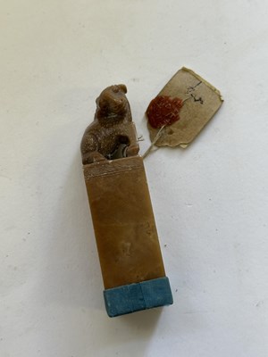 Lot 68 - A PAIR OF JADE SEALS