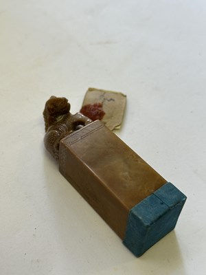 Lot 68 - A PAIR OF JADE SEALS