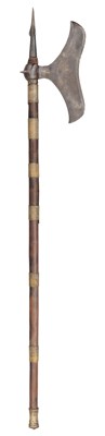 Lot 537 - AN INDIAN BULLOVA (AXE), CHOTA NAGPUR, 19TH CENTURY