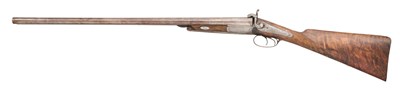 Lot 751 - A LIÈGE 12 BORE PIN-FIRE D.B. SPORTING GUN BY B. MAHILLON A BRUXELLES, NO. 2416, CIRCA 1860-80