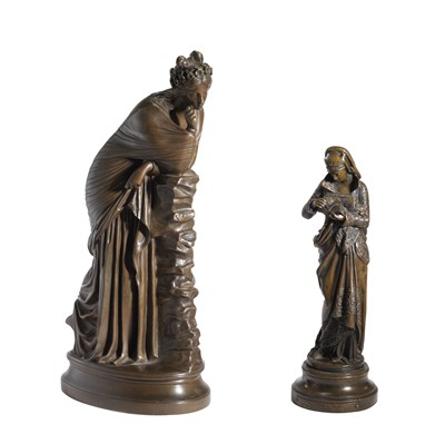 Lot 7 - A BRONZE FIGURE OF A YOUNG CLASSICAL WOMAN