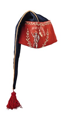 Lot 136 - A VERY RARE FRENCH REVOLUTIONARY PERIOD ‘SANS-CULOTTE'S’ BONNET, LATE 18TH CENTURY