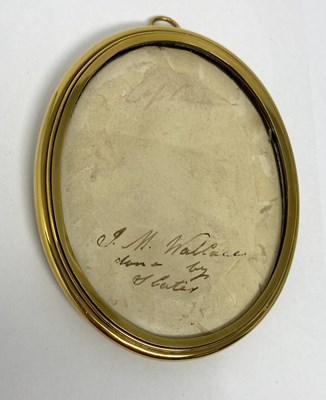 Lot 407 - A PORTRAIT MINIATURE OF CAPTAIN JAMES MAXWELL WALLACE, 15TH HUSSARS, ATTRIBUTED TO ISAAC WANE SLATER (1785-1836), CIRCA 1814-1815