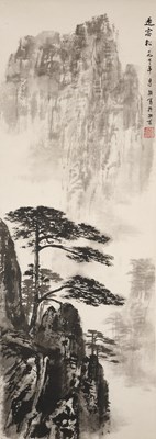 Lot 104 - LI YING (CHINESE, 20TH CENTURY) 'YING-KE' PINES, DATED 1973