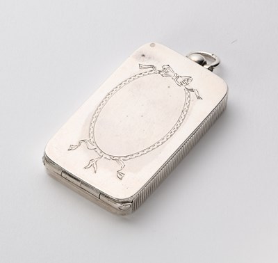 Lot 45 - A VICTORIAN SILVER VESTA CASE, THOMAS WHITEHOUSE, LONDON, 1873