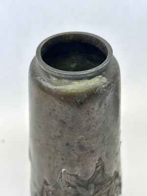 Lot 77 - A JAPANESE BRONZE VASE, 20TH CENTURY