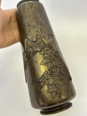 Lot 77 - A JAPANESE BRONZE VASE, 20TH CENTURY