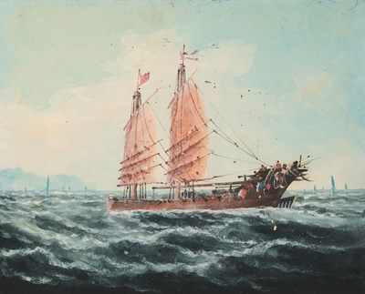Lot 509 - CHINESE SCHOOL, FOUR PAINTINGS OF JUNKS, EARLY 20TH CENTURY