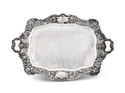 Lot 139 - AN AMERICAN SILVER TRAY, GORHAM MFG. CO., PROVIDENCE RI, 1881