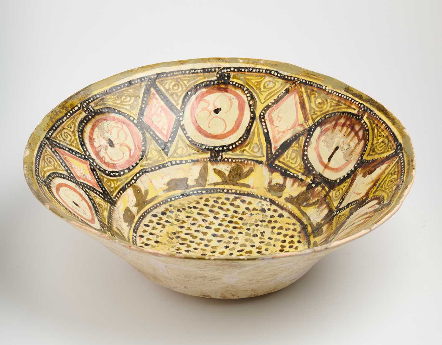 Lot 347 - TWO NISHAPUR POTTERY BOWLS, PERSIA, CIRCA 10TH CENTURY