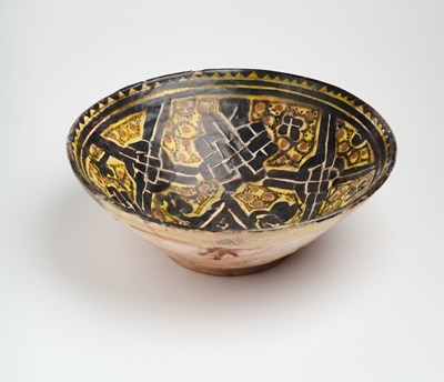 Lot 347 - TWO NISHAPUR POTTERY BOWLS, PERSIA, CIRCA 10TH CENTURY