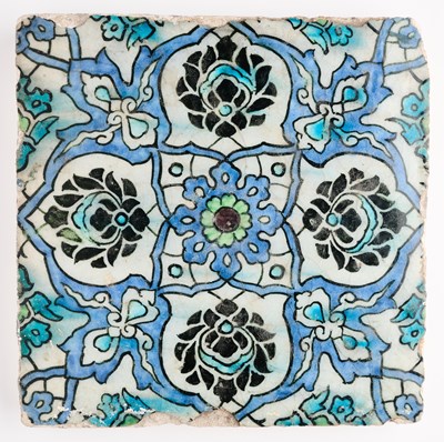 Lot 244 - A DAMASCUS TILE, OTTOMAN SYRIA, 17TH CENTURY
