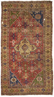 Lot 194 - A KONYA RUG, CENTRAL ANATOLIA, CIRCA 1800 OR EARLIER
