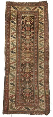 Lot 190 - A DAGHESTAN RUNNER, EAST CAUCASUS, SECOND HALF 19TH CENTURY