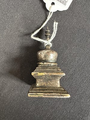 Lot 409 - A MINIATURE STUPA, TIBET, PROBABLY 19TH CENTURY