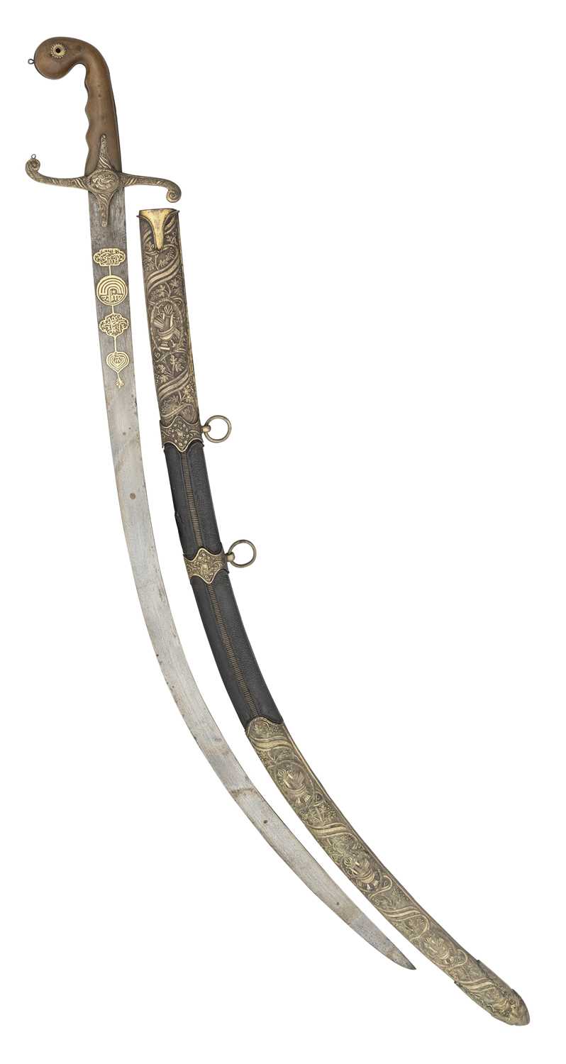 Lot 171 - AN OTTOMAN SWORD (SHAMSHIR), TURKEY, 19TH