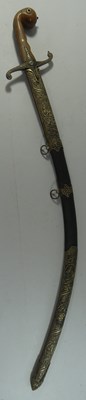 Lot 98 - AN OTTOMAN SWORD (SHAMSHIR), TURKEY, 19TH CENTURY