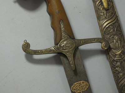 Lot 98 - AN OTTOMAN SWORD (SHAMSHIR), TURKEY, 19TH CENTURY