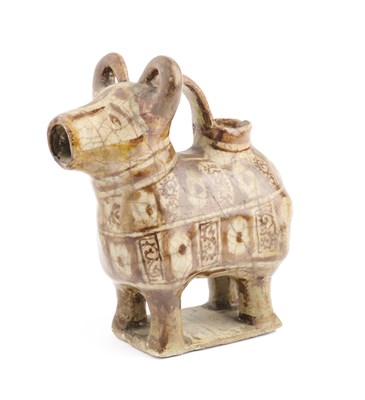 Lot 88 - A KASHAN LUSTRE ZOOMORPHIC EWER, PERSIA, 12TH/13TH CENTURY