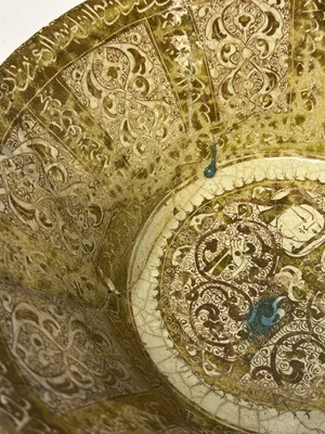 Lot 79 - A LARGE KASHAN LUSTRE BOWL, PERSIA, CIRCA 1200