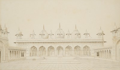 Lot 50 - A DEPICTION OF THE MOTI MASJID, DELHI, CIRCA 1820