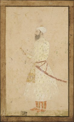 Lot 34 - A PORTRAIT OF A MUGHAL NOBLEMAN, INDIA, CIRCA 1700