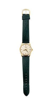 Lot 316 - LONGINES, REF. 13322: 'KING IDRIS I OF LIBYA' GOLD WRISTWATCH, SWISS, CIRCA 1960