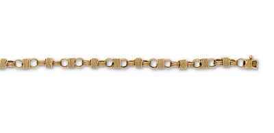 Lot 384 - FANCY LINK BRACELET, 1960s