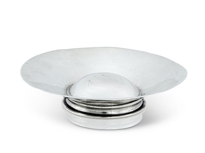 Lot 147 - A FRENCH PROVINCIAL SILVER TASTEVIN (TASSE A VIN BORDELAISE), PIERRE DUCOING, BORDEAUX, 1740 / 41