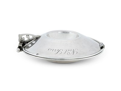 Lot 151 - A FRENCH SILVER DOUBLE TASTEVIN (TASSE A VIN BORDELAISE), AUGUSTE VANESTE, PARIS, 1881-83