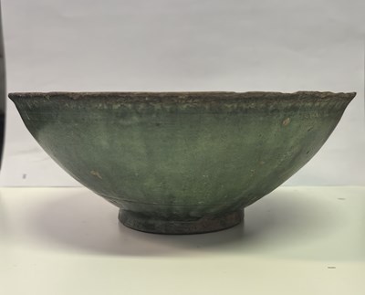 Lot 50 - A RARE CHINESE GREEN-GLAZED BOWL, LIAO DYNASTY (907-1124)