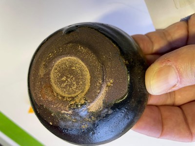 Lot 61 - A CHINESE JIANYAO HARE'S FUR TEA BOWL, SONG DYNASTY (960-1279)