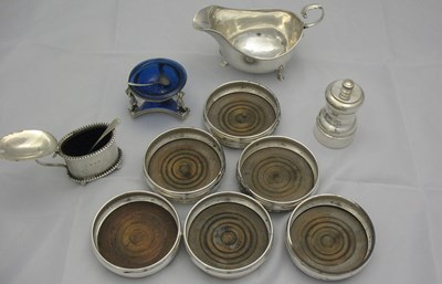 Lot 74 - A COLLECTION OF ASSORTED ENGLISH SILVER TABLEWARES