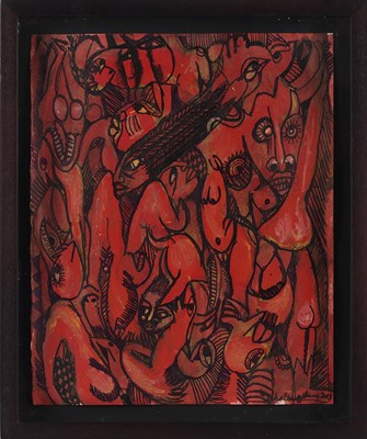 Lot 17 - MALANGATANA NGWENYA (MOZAMBICAN 1936-2011)