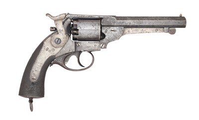 Lot 379 - A SPANISH 54 BORE PERCUSSION KERR PATENT DOUBLE-ACTION FIVE-SHOT REVOLVER, NO. 2868
