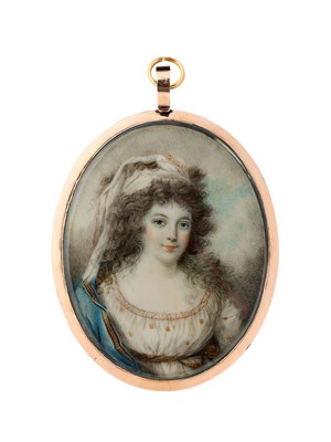 Lot 373 - A PORTRAIT MNIATURE OF A LADY, CALLED THE DUCHESS OF YORK, ATTRIBUTED TO LOUIS AMI ARLAUD-JURINE (SWISS 1751-1829), CIRCA 1790