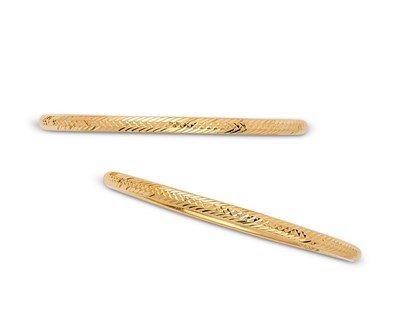 Lot 379 - PAIR OF BANGLES