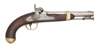 Lot 322 - AN AMERICAN .54 PERCUSSION 1842 MODEL MILITARY PISTOL DATED 1847