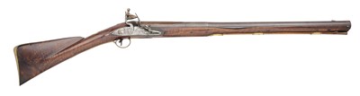 Lot 328 - A FLINTLOCK MUSKETOON OF 4 BORE BY T. LONDON, MID-18TH CENTURY