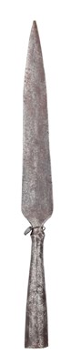 Lot 579 - A SPEARHEAD, PROBABLY 17TH CENTURY