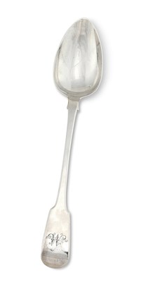 Lot 217 - AN IRISH WILLIAM IV SILVER GRAVY SPOON, PHILIP WEEKES, DUBLIN, 1831