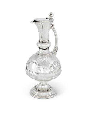 Lot 240 - A VICTORIAN SILVER CLARET JUG, GEORGE ANGELL, LONDON, 1868