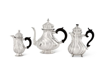 Lot 159 - TWO AUSTRO-HUNGARIAN SILVER POTS, CIRCA 1900