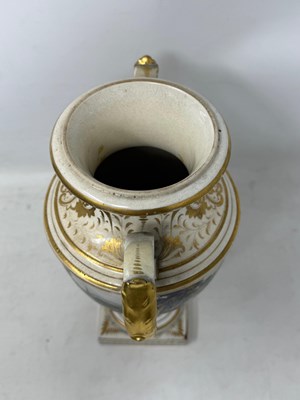 Lot 31 - A BLOOR DERBY TOPOGRAPHICAL THREE-PIECE GARNITURE, SECOND QUARTER 19TH CENTURY