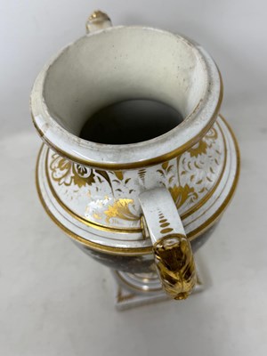 Lot 31 - A BLOOR DERBY TOPOGRAPHICAL THREE-PIECE GARNITURE, SECOND QUARTER 19TH CENTURY